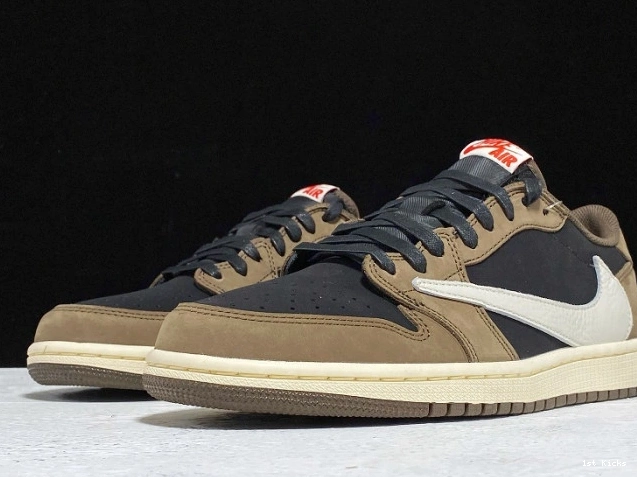 1st Kicks OG x Air CQ4277-001 Dark Scott Jordan 1 Travis Mocha SP Low 0719